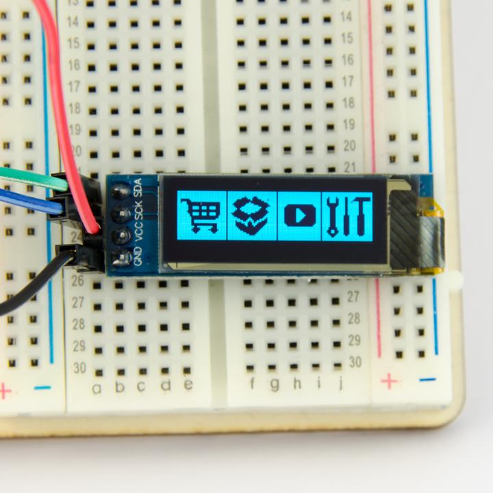 Produktbild Purecrea OLED Display Blau I2c 128x32 0.91’’