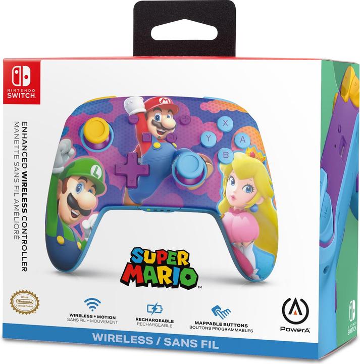 Image du produit PowerA Enhanced Wireless Controller - Colour Splash Heroes (Switch, Switch Lite, Switch OLED)