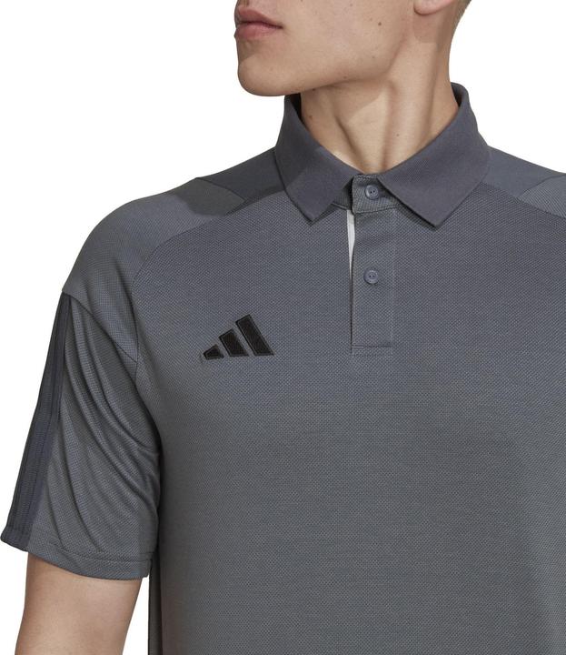 Actual product image adidas Tiro 23 Competition Polo Mens T-Shirt Grey HU1344 (XL) (XL)
