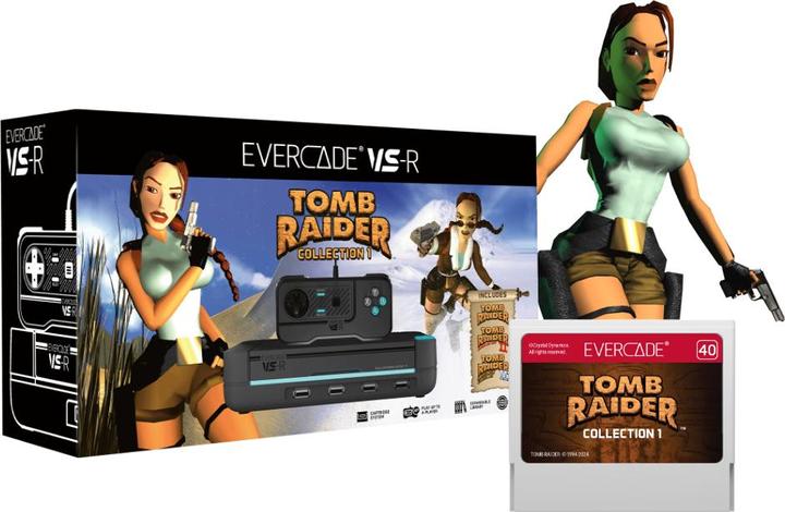 Evercade VS-R Console with Tomb Raider Collection 1 (I, II & III) /