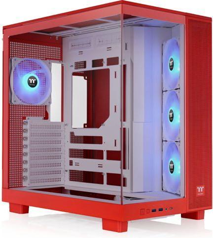 Actual product image Thermaltake View 380 XL TG ARGB Flaming Orange (ATX, mATX, Mini-ITX)