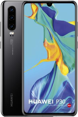 Image du produit Huawei P30 (128 Go, Noir, 6.10", Double SIM, 4G)