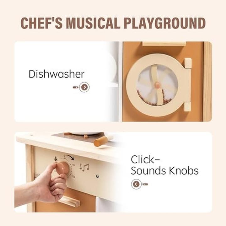 Actual product image Robud Wooden Play Kitchen