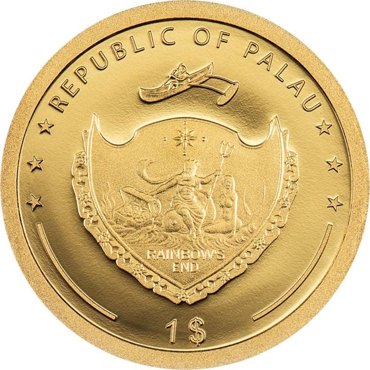Produktbild CIT Coin Invest Gold Kleeblatt 1 g Palau - 2025 (999.90, 2025)