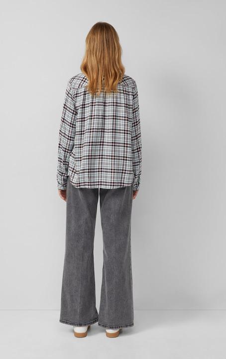 Immagine prodotto s.Oliver Bluse Karierte Hemdbluse im Relaxed Fit mit Rüschenkragen (38)