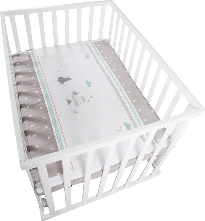Actual product image Roba Playpen 100x75 Indibear (72.50 cm, 98 cm, MDF)