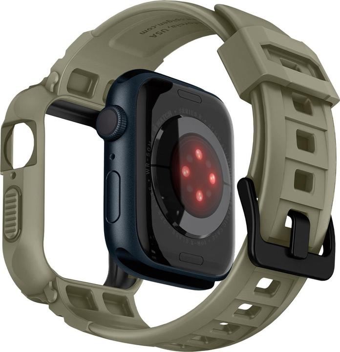 Produktbild Spigen RUGGED ARMOR?PRO? APPLE WATCH 4 / 5 / 6 / 7 / 8 / SE (44 / 45 MM) VINTAGE KHAKI (44 mm, 45 mm, Thermoplastic polyurethane (TPU))