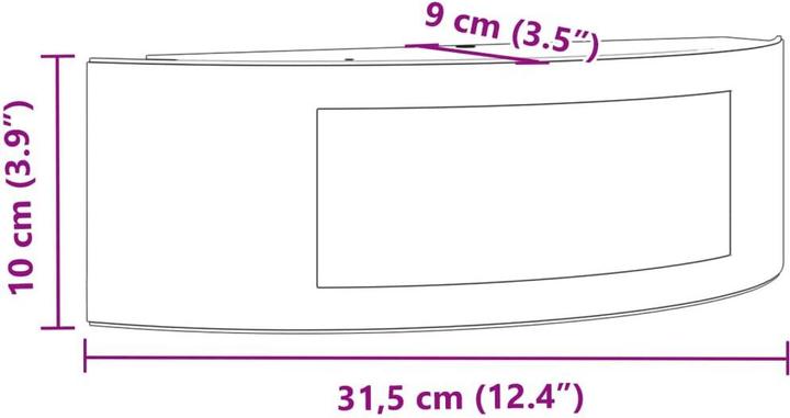 Image du produit vidaXL Aussenwandleuchte (E27, IP44)