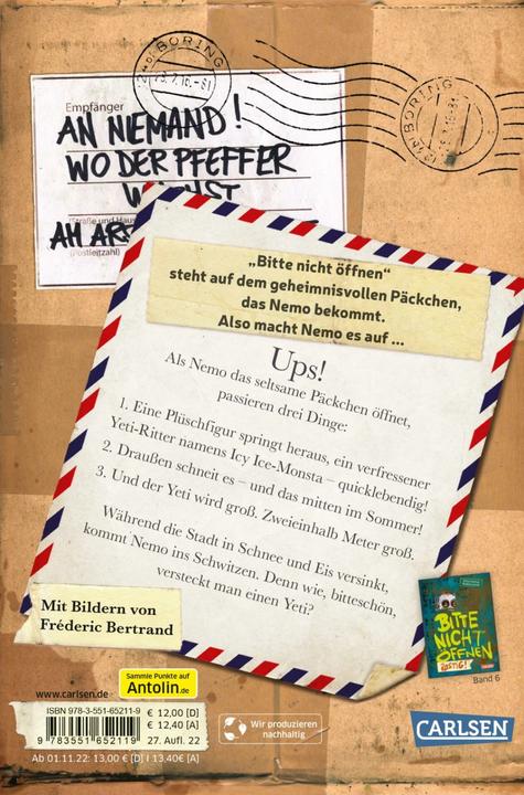 Produktbild Bitte nicht öffnen 01. Bissig (Deutsch, Charlotte Habersack, 2016)