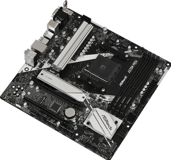 Actual product image AsRock A520M Pro4 (AM4, AMD SoC, mATX)