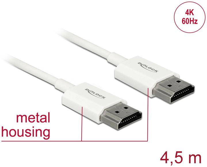 Produktbild Delock HDMI (Typ A) — HDMI (Typ A) (0.14 m)