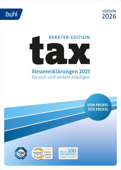 Produktbild Buhl Data Service tax 2026 Berater Download Code (1 User, 1 Geräte/User, unbegrenzt)