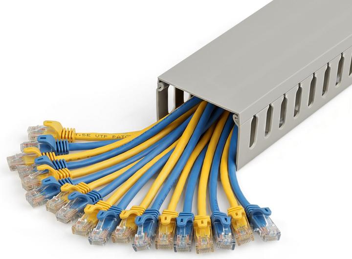 Produktbild StarTech 2m wiring duct - 75x50mm - cable duct with 8mm slots - PVC network cable cover - up to (200 cm)
