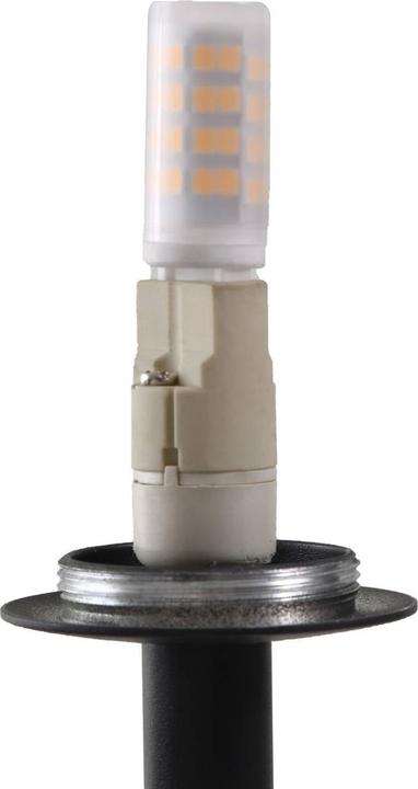 Produktbild Lucande Stehleuchte Visata, schwarz, Glas, 3-flg., Dreibein (G9)