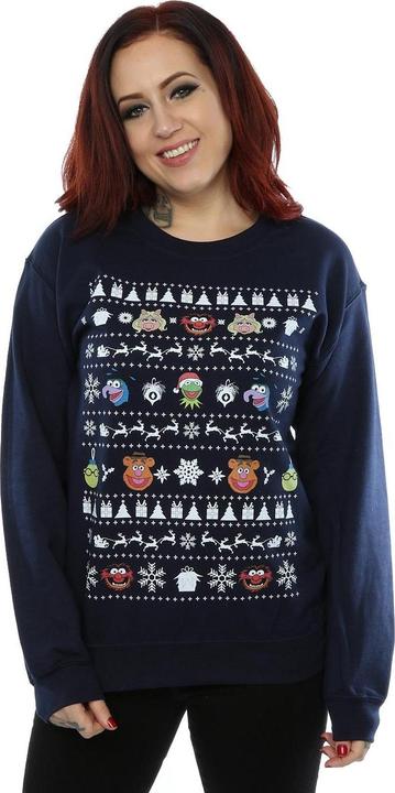 Immagine prodotto Disney The Muppets Christmas Heads Felpa Donna (S)