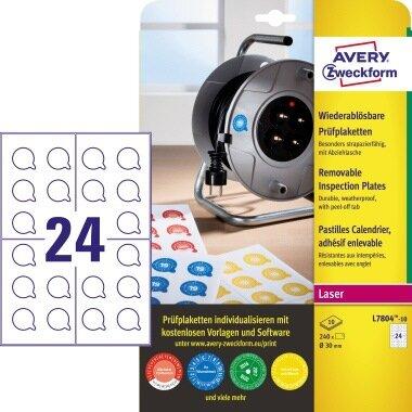 Produktbild Avery Prüfplaketten