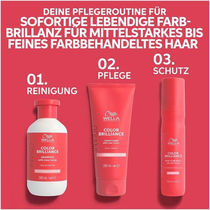 Immagine prodotto Wella Invigo Color Brilliance - Balsamo Colore Vibrante Fine (200 ml)