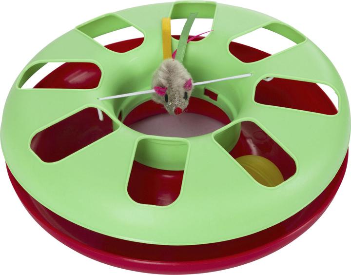 Produktbild Kerbl RACING WHEEL Katzenspiel- zeug ø 24 cm, farbl. sort. (Beschäftigungsspielzeug Katze)