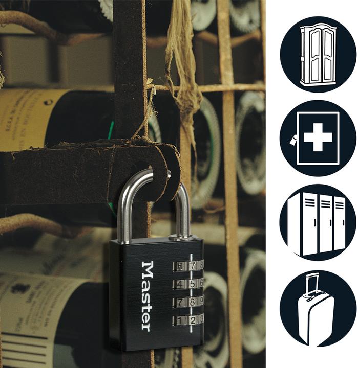 Produktbild Master Lock Zahlenschloss 7640EURDBLK