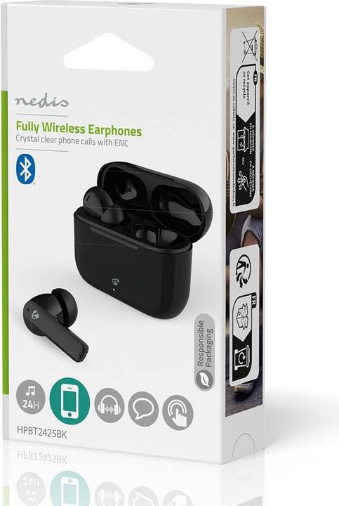 Actual product image Nedis HPBT2425BK (ANC, 6 h, Wireless)