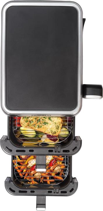Produktbild Progress Vertikale Doppelschubladen-Fritteuse mit Sichtfenstern, 12 Voreinstellungen