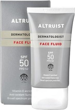 Produktbild Altruist Dermatologisches Sonnenschutzfluid SPF 50ml - Weiss Unparfümiert (Sonnencreme Gesicht, SPF 50, 50 ml)