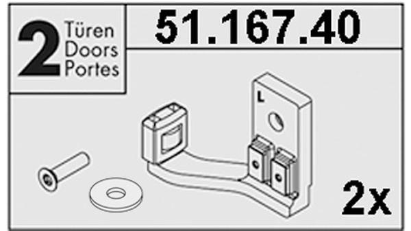 Actual product image HAWA Stacking fittings -DIVIDO 100