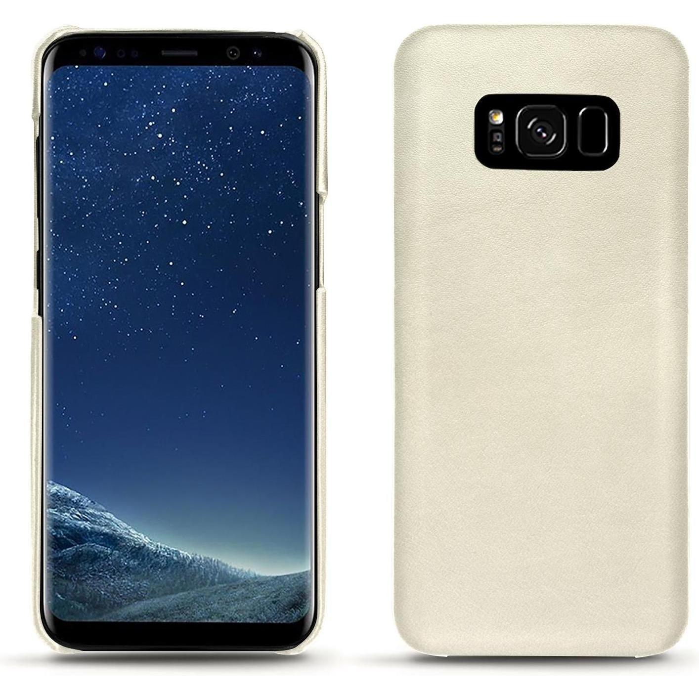 Thumbnail - Noreve Lederschutzhülle (Samsung Galaxy S8+), Smartphone Hülle, Weiss