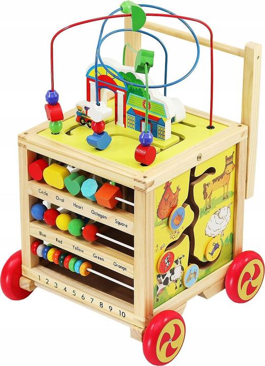 Image du produit Kruzzel Chariot en bois pour enfants