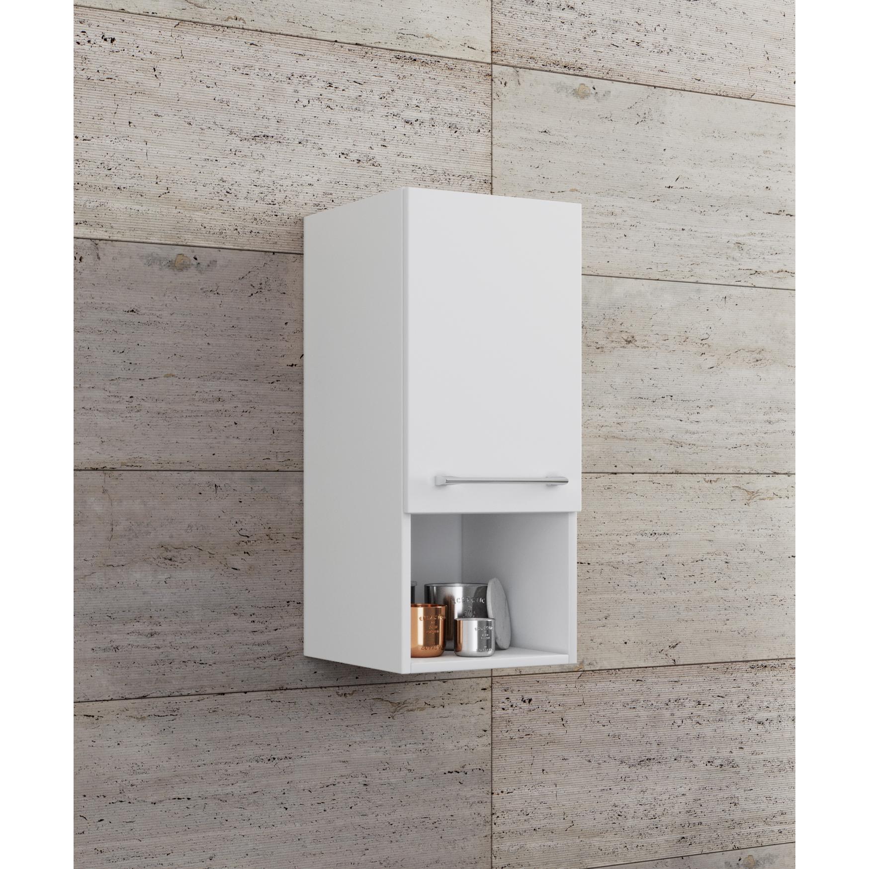 Thumbnail - VCM, Badezimmerschrank, Holz Badmöbel Midischrank Badinos Drehtür Fach (33 x 37 x 76 cm)