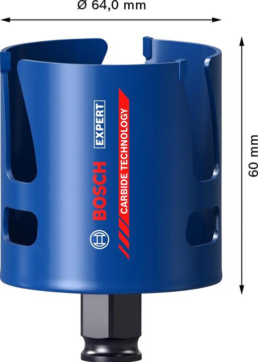 Produktbild Bosch Professional Zubehör EXPERT Construction Material Lochsäge, 64 x 60 mm (64 mm)