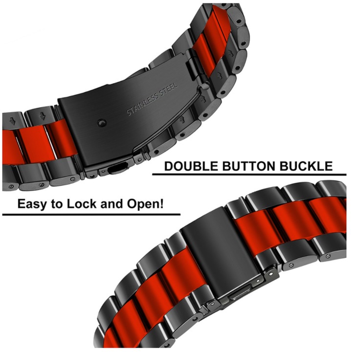 Produktbild Strap-it Stahlarmband (22 mm, Edelstahl, Vantage M)