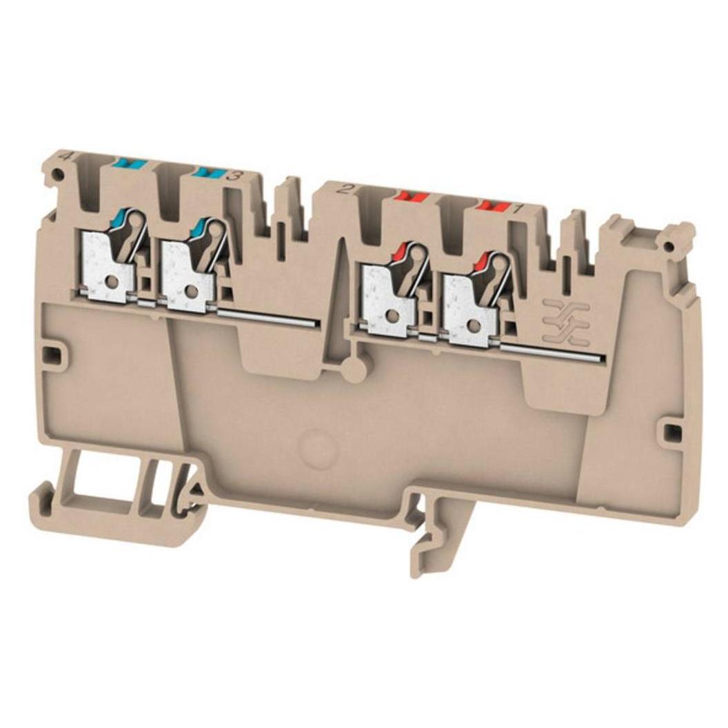 Weidmüller AAP14 2,5 LI-LI, Elektronica benodigdheden + Behuizing, Beige