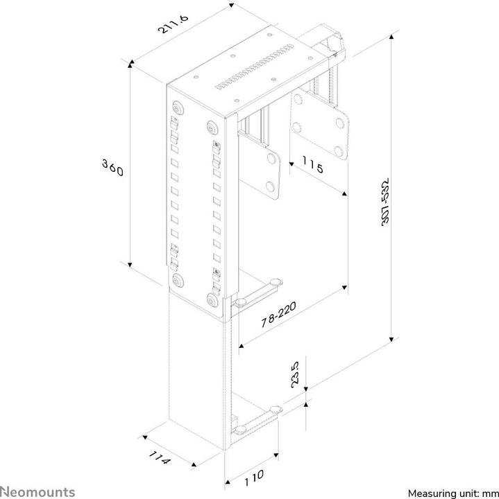Produktbild Neomounts Cpu-D100