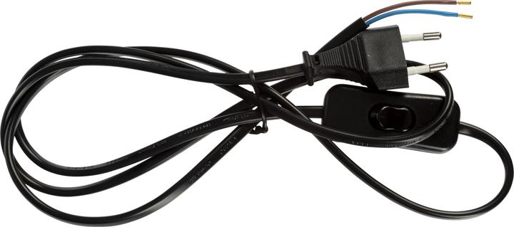 Produktbild Nordic Ledning med afbryder, 1,5m, sort (1.50 m)