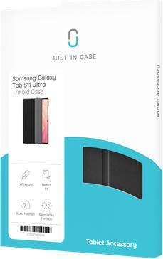 Image du produit Just in Case Smart Tri-Fold Hülle Schwarz Samsung Galaxy Tab S11 Ultra (Samsung Galaxy Tab S11 Ultra)
