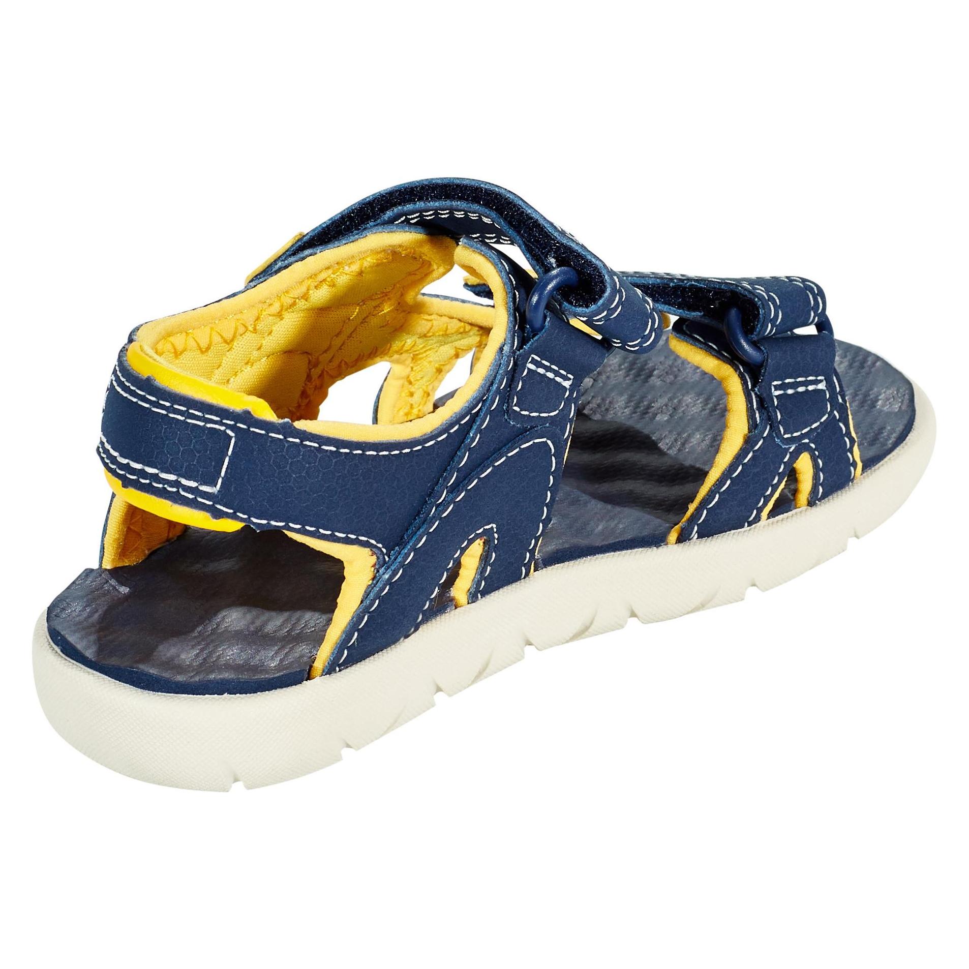 Timberland, Unisex, Sandalen, Perkins Row 2-Strap Sandals Kids, Schwarz, (28)