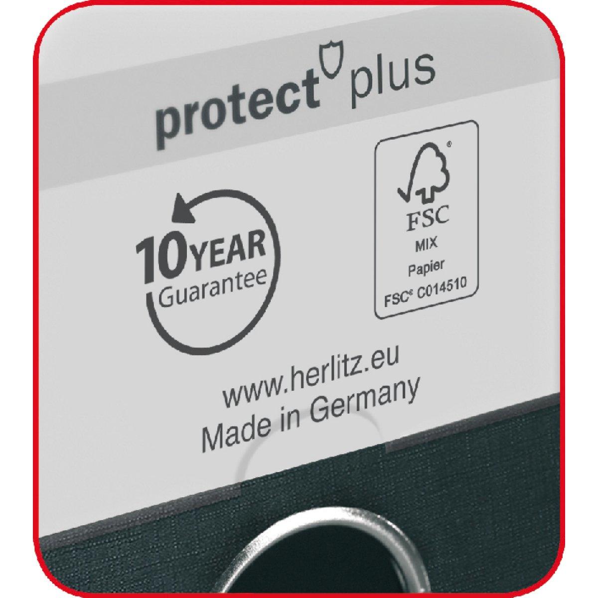 Thumbnail - Herlitz, Ordner, Ordner maX.file protect plus, Rückenbr.: 80mm, braun DIN A4, Voll-PP-Kunststoffbezug, Kantenschutz (A4,...