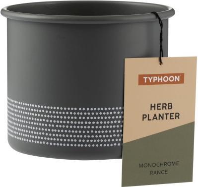 Immagine prodotto Typhoon Vasetto per erbe semplice, grigio, 11 cm