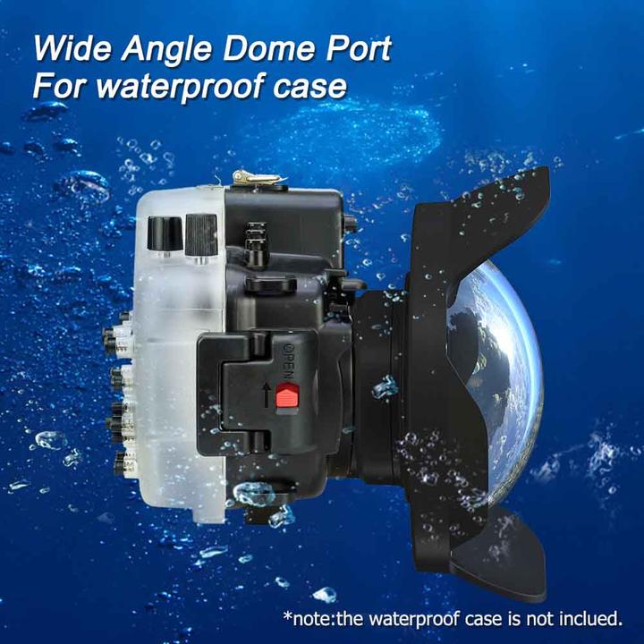 Actual product image Seafrogs WA005-C-GL WA005-A Series 6 inch Dome Port 40M/130FT (Plastic Tube, Glass Dome)