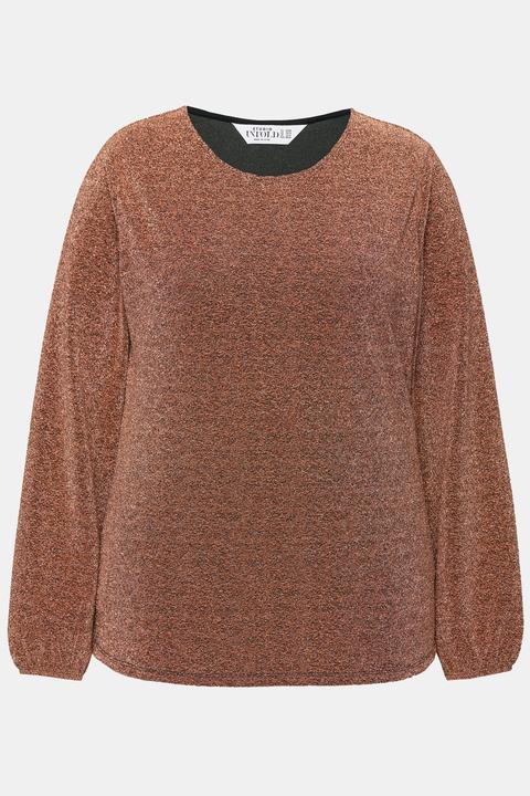 Produktbild Studio Untold Longsleeve, Glitzer-Jersey, Ballon-Langarm (46, 48)