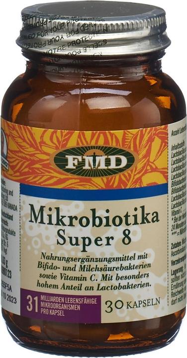 Produktbild FMD Möbel Mikrobiotika Super 8+ Kaps (30 Stück, Kapseln, 160 g)