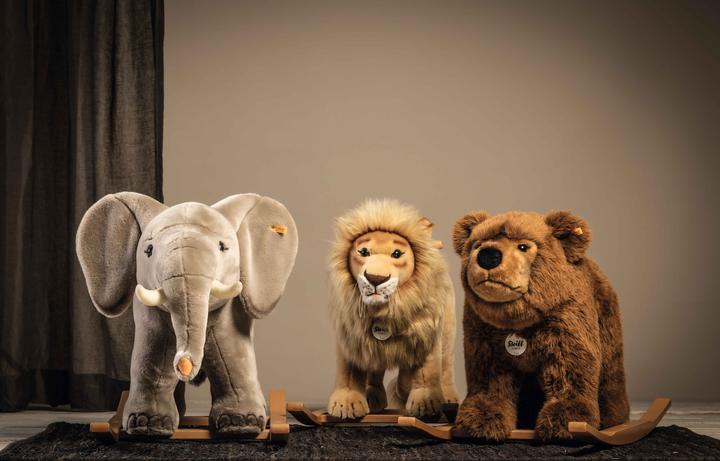 Image du produit Steiff Animal à bascule Leo Lion beige 70cm