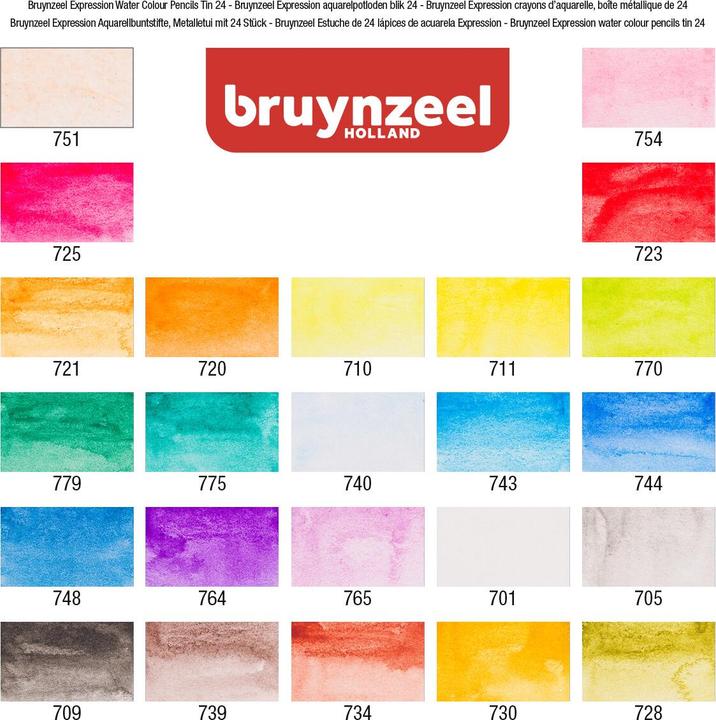 Produktbild Bruynzeel EXPRESSION - Aquarellfarbstifte (24x)