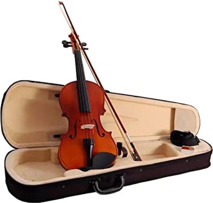 Arvada Linkshänder-Violine mit Tragetasche, Bogen und Harz (Geige, 4/4)