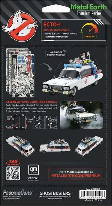 Actual product image Metal Earth Ecto-1 Ghostbusters