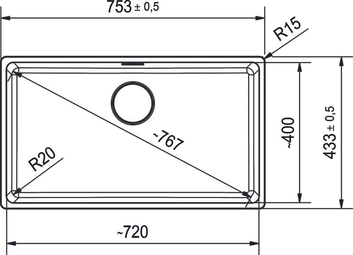 Actual product image Franke 125.0683.236 (80 cm)