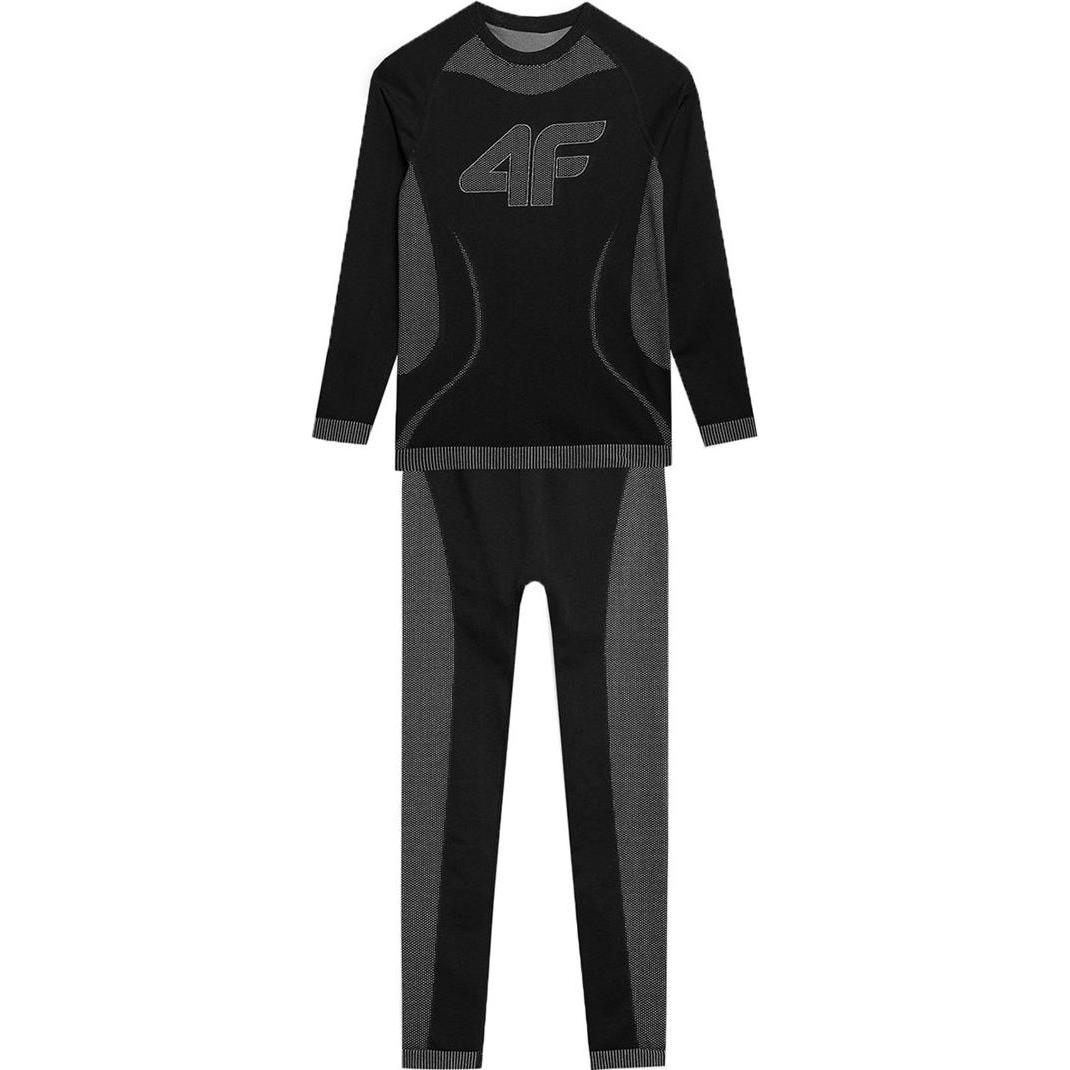 4F, Mädchen, Funktionsunterhose, Nahtlose Unterwäsche für Mädchen F109 Tiefschwarz 4FJAW23USEAF109 20F 128/134 cm (20), ...