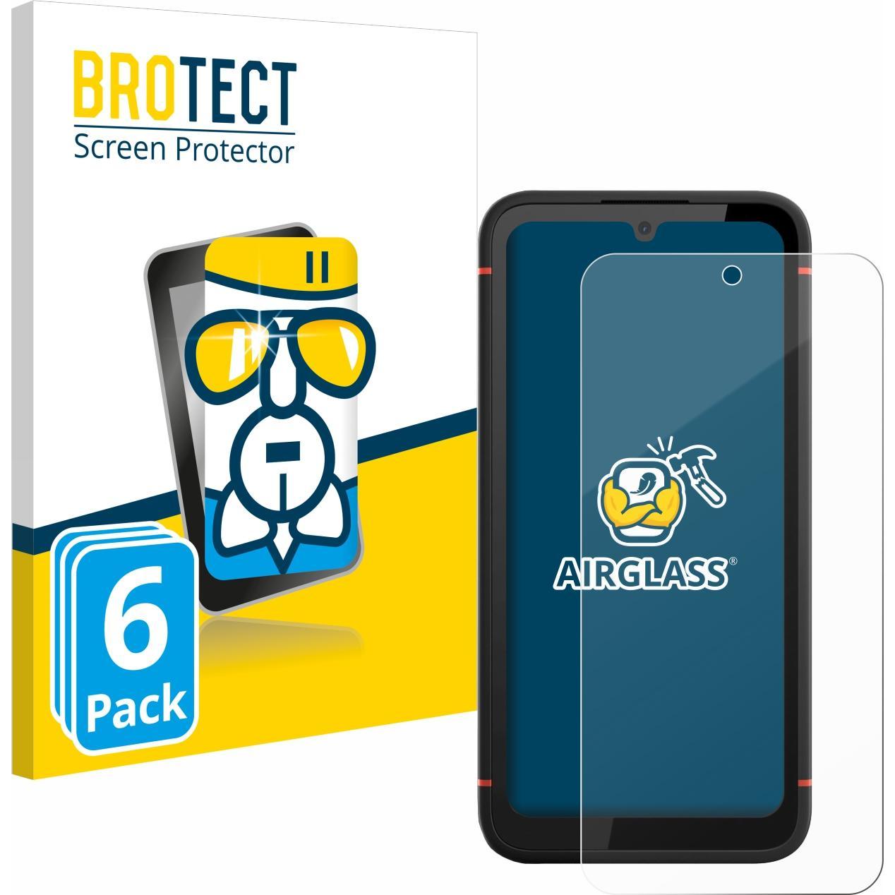 BROTECT AirGlass Panzerglasfolie (6 Stück, Gigaset GX4), Smartphone Schutzfolie, Transparent