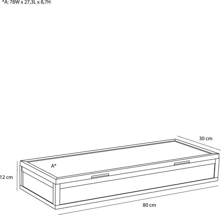 Produktbild Hübsch View Deko-glaskaste (30 cm, 1x)